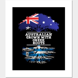 Australian Grown With Greek Roots - Gift for Greek With Roots From Greece Posters and Art